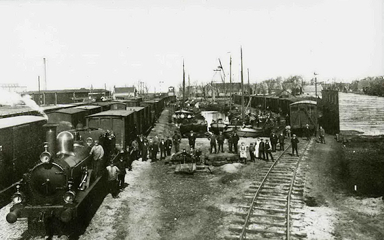 Spoordok Stadskanaal 1918